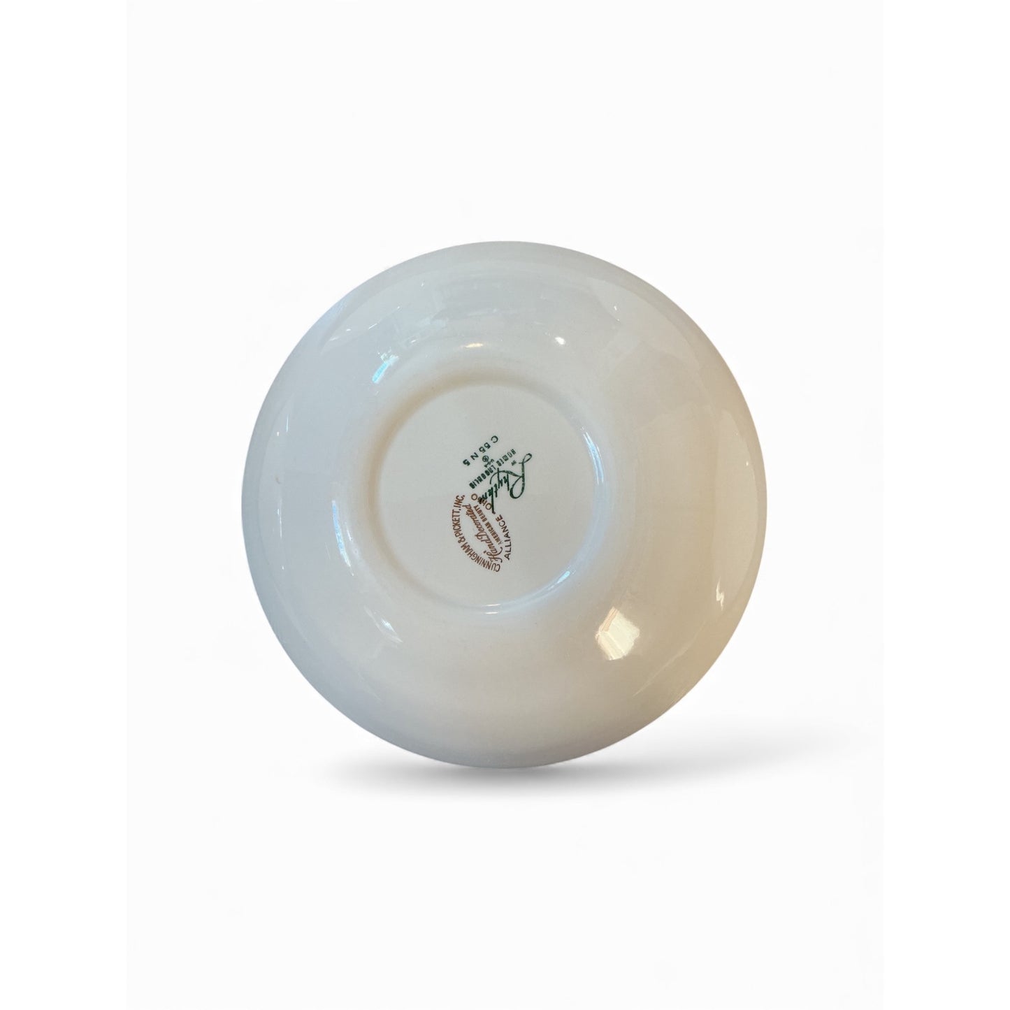 Cunningham & Pickett Rose Design Bowls Set Of 5 Hand-Painted Pink Floral Vintage Ceramic Dishware