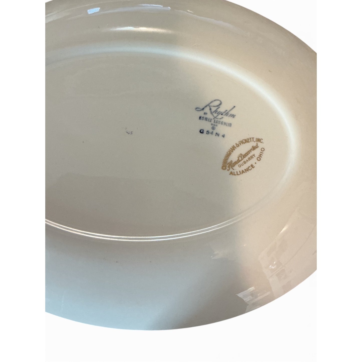 Cunningham & Pickett Rose Pattern Dinnerware Set - 7" 8" 11.25" Plates - Vintage China Collectible Tableware