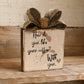 Rustic Wood Coffee Block Sign How Do You Like Your Coffee With You Burlap Bow