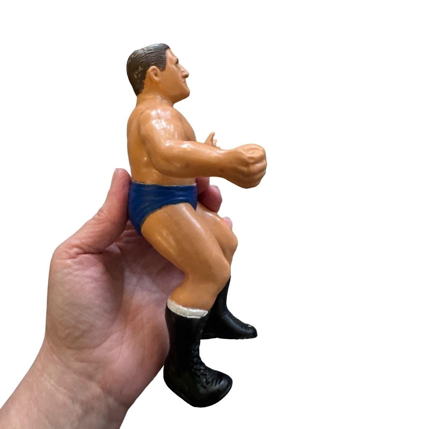 Vintage 1986 Bruno Sammartino Wrestling Figure Titan Sports Inc Rubber WWF 8"