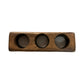 Handmade Wooden Essential Oil Holder With Floral Design Fits 5ml & 10ml Bottles Rustic Natural Finish 3 Slots 3.5"x5"x1.5".