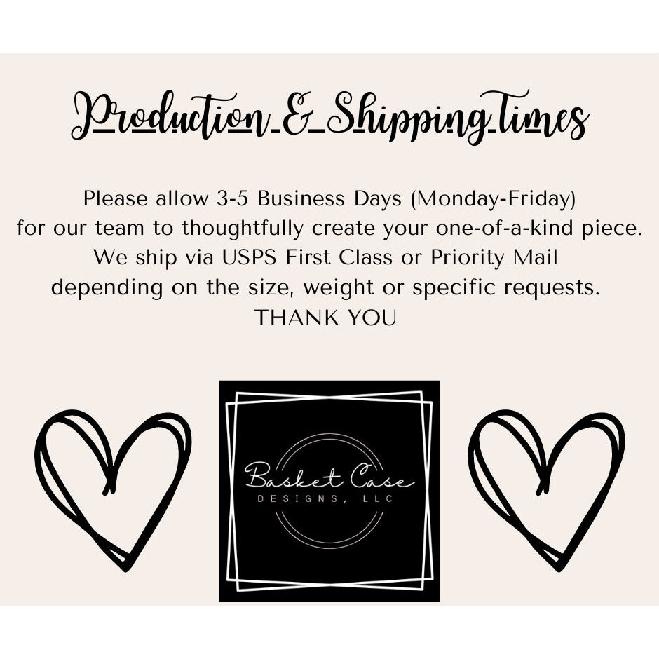 Personalized Wood Sign, Custom Wording & Font, Distressed Walnut and White Wall Decor, 16 x 9.25 Inches