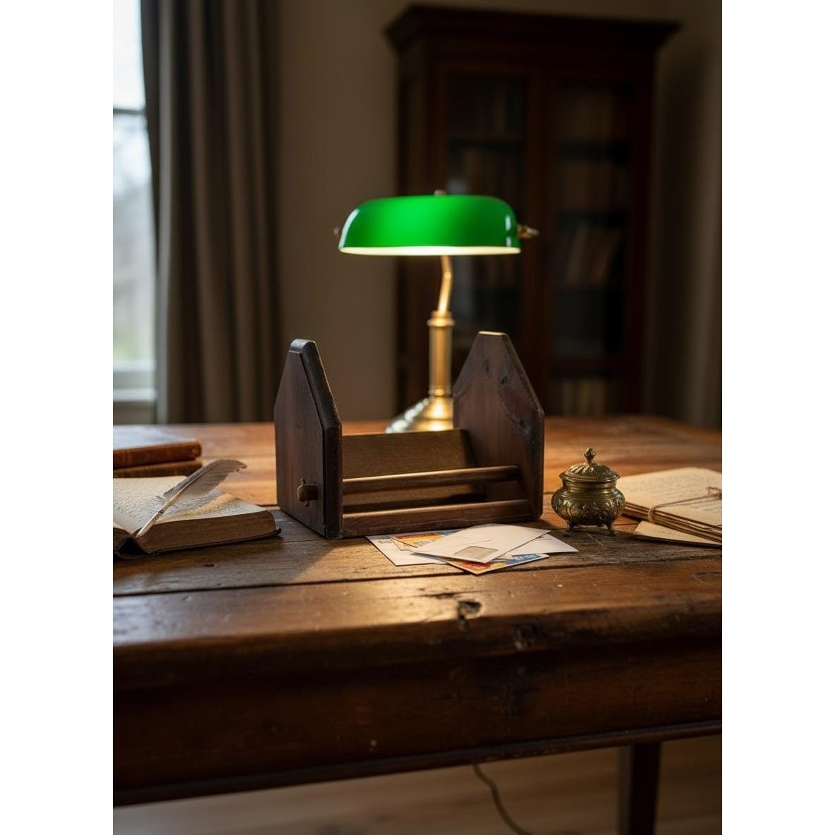 Vintage Wooden Mail Holder Desk Organizer By Knock On Wood California