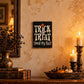 Trick or Treat Smell My Feet Halloween Wooden Sign Distressed Rustic Wall Decor