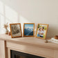 Set Of 3 Vintage Kmart Wooden Photo Frames 11" X 9.25" Display Horizontal Or Vertical