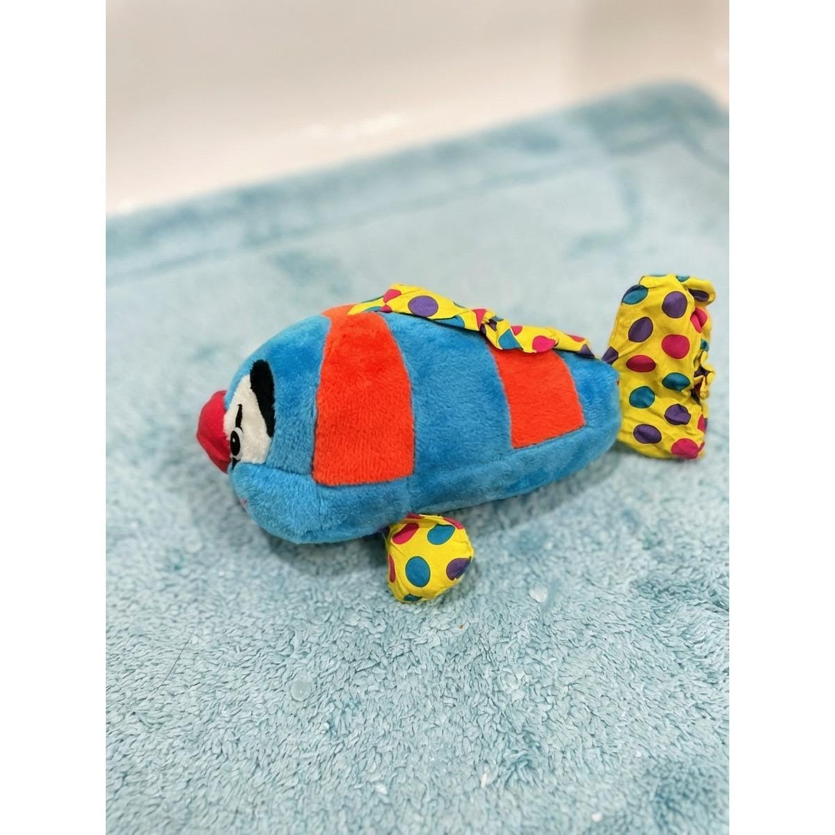 Allentown Toy Co. 1995 Plush Clownfish Stuffed Animal With Polka Dot Accents