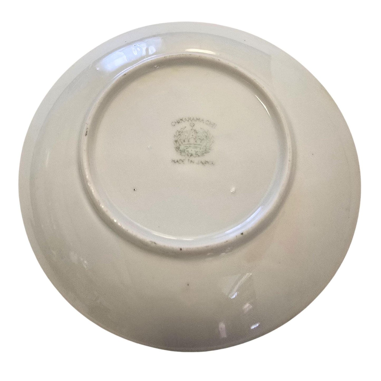 Vintage Chikaramachi Japan Hand-Painted Porcelain Plate With Scenic Sunset & Tree Design