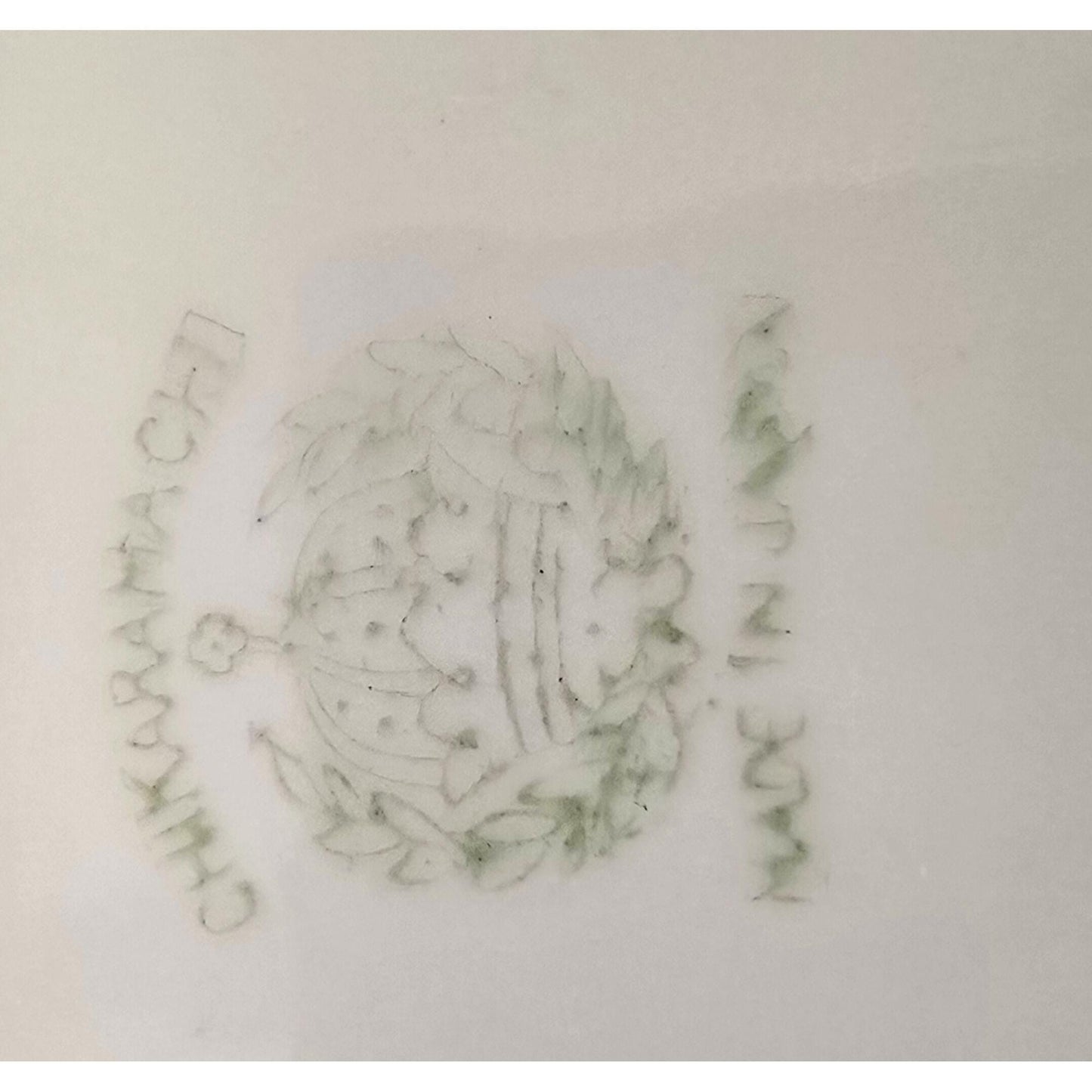 Vintage Chikaramachi Japan Hand-Painted Porcelain Plate With Scenic Sunset & Tree Design