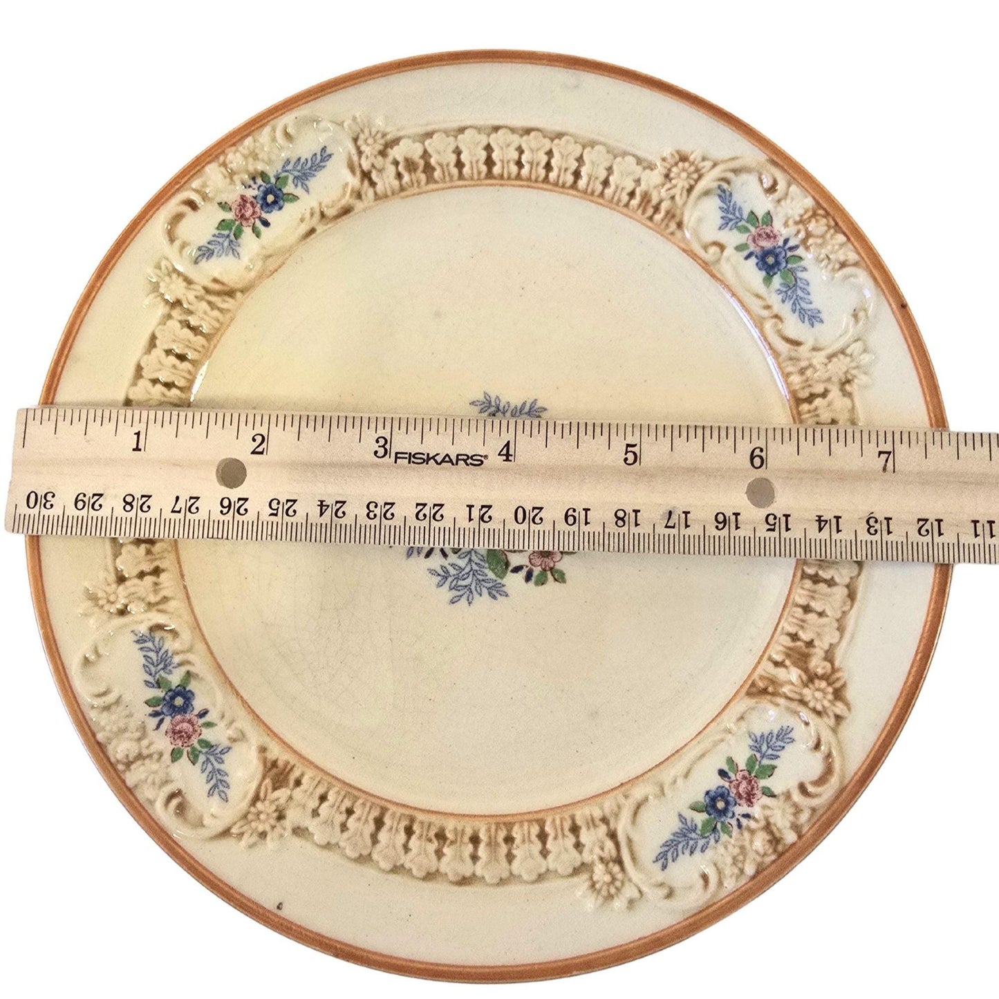 Vintage Maruhon Ware Hand Painted Japan Plates With Floral Design Set Of 3