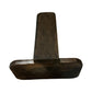 Vintage Wood Caddy with Ceramic Salt and Pepper Shakers Farmhouse Rustic Set