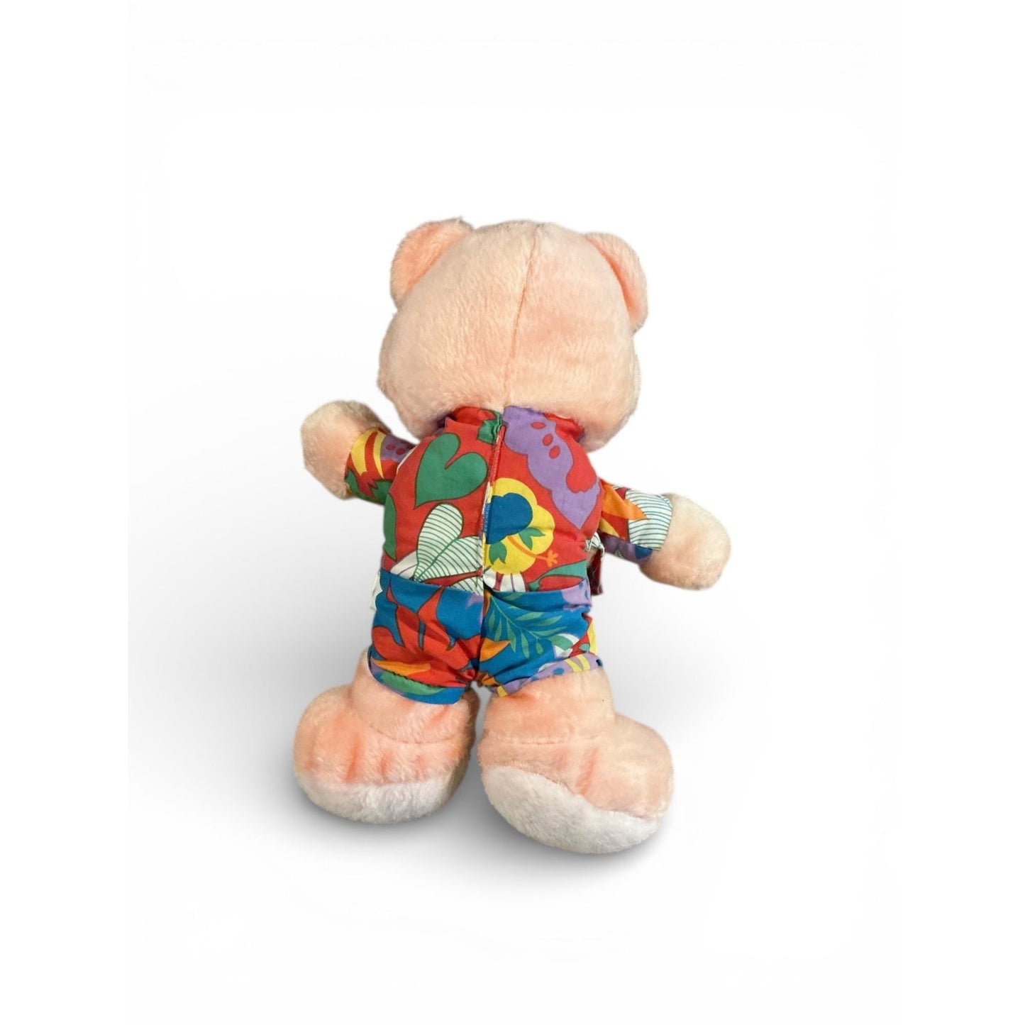 Vintage 1990s Dan Brechner Hawaiian Shirt Teddy Bear Plush Toy 16" Tall