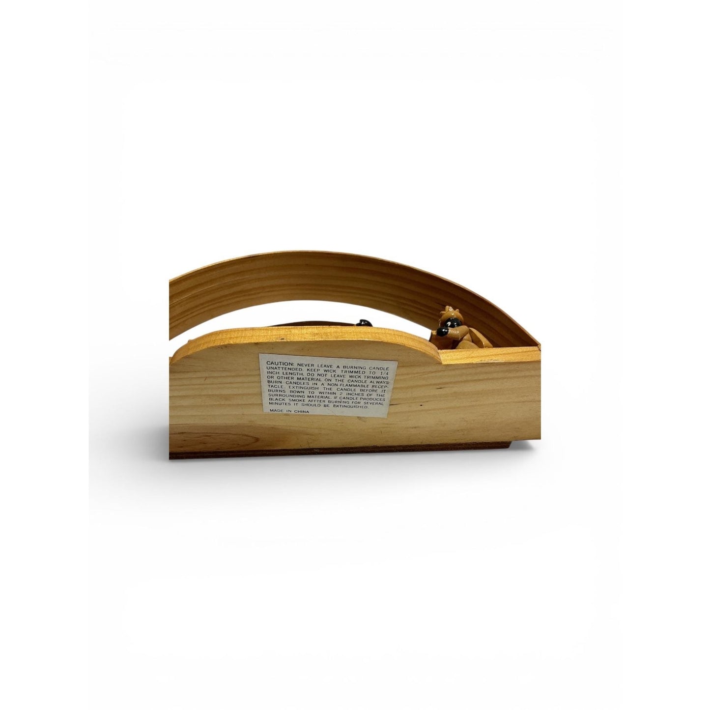 Handcrafted Wooden Nativity Scene: Arch Design & Gold Accents