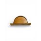 Handcrafted Wooden Nativity Scene: Arch Design & Gold Accents