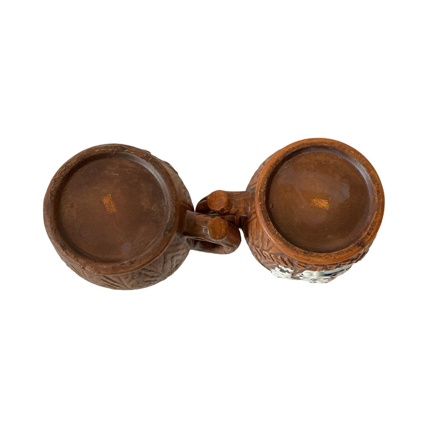 Vintage Ceramic Barrel Mugs Humorous Barware Set Japan Anything Improper Gimme
