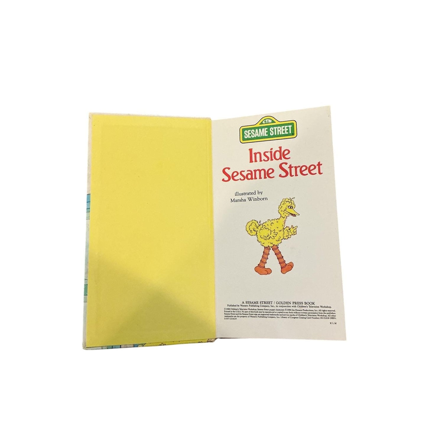 Inside Sesame Street A Golden Sturdy Book Big Bird Vintage 1986 0-307-12142-9