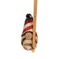 Hand-Carved Patriotic Wooden Gnome Sculpture With American Flag Hat - Rustic Home Decor - 14" Tall