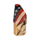 Hand-Carved Patriotic Wooden Gnome Sculpture With American Flag Hat - Rustic Home Decor - 14" Tall