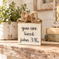 Handmade Rustic Wood Sign You Are Loved John 3:16 Burlap Lace Bow Farmhouse Sign