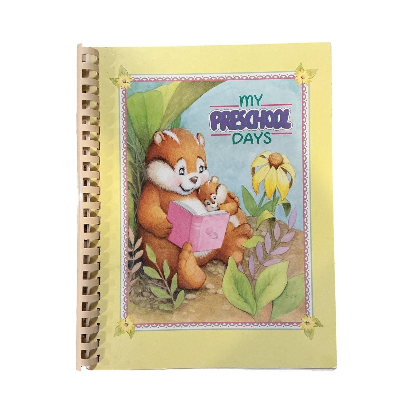 My Preschool Days Memory Book Journal Keepsake Baby Toddler Child Record Rare