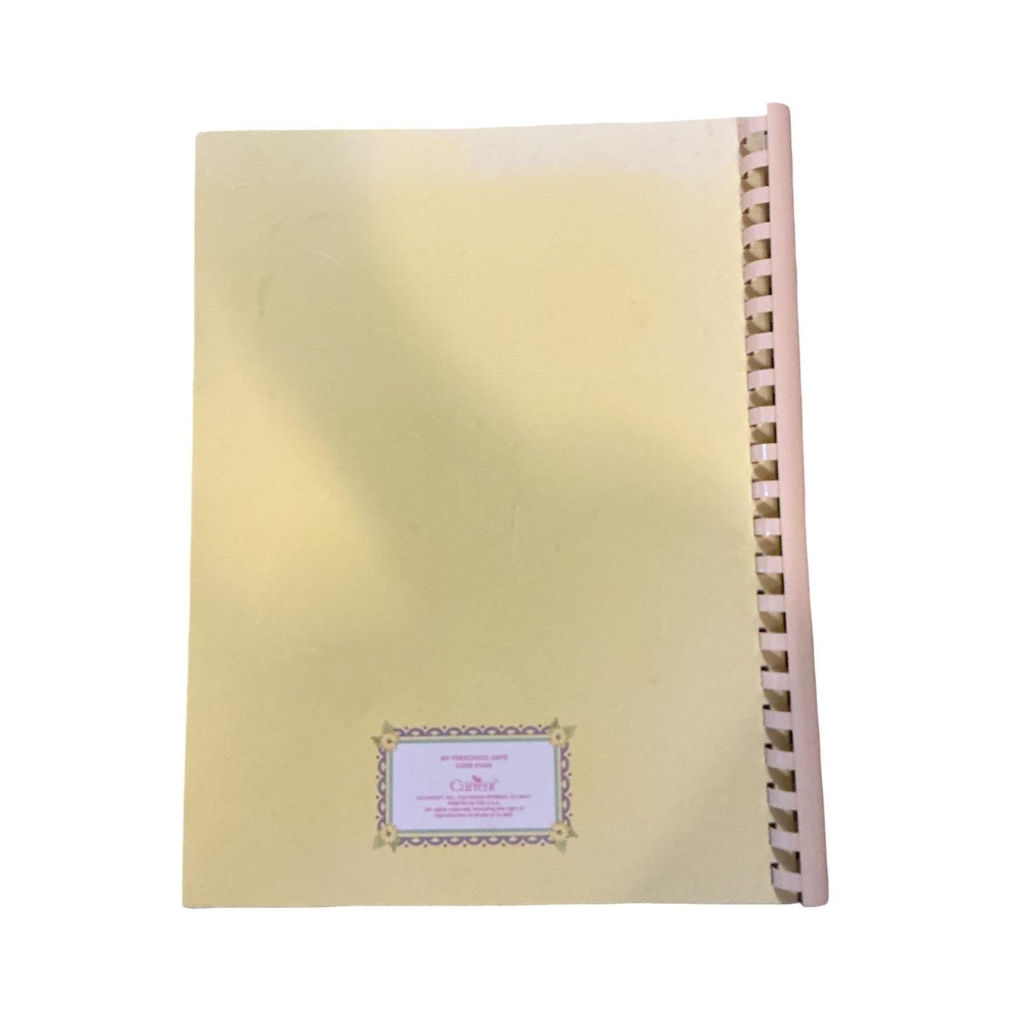My Preschool Days Memory Book Journal Keepsake Baby Toddler Child Record Rare