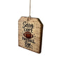 Rustic Wood Football Sign Sorry Cant Football Bye Sports Decor Man Cave Art