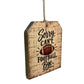 Rustic Wood Football Sign Sorry Cant Football Bye Sports Decor Man Cave Art