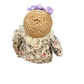 Vintage House of Lloyd Bunny Doll Floral Romper Straw Hat 15 InchL