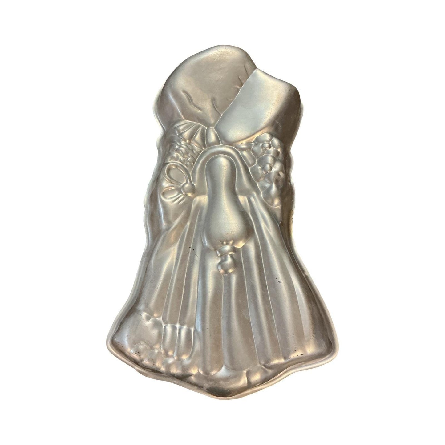 Wilton Holly Hobbie Vintage 1975 Aluminum Cake Pan 502-194 Silver Retro Baking