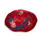 Ceramic Chip and Dip Set, Ladies Hat Design, Floral Accents