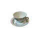 25th Anniversary Porcelain Cup & Saucer Set With Blue Bell Floral Design