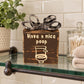 Handmade Have A Nice Poop Wood Block Sign Farmhouse Bathroom Decor 4x4 Brown