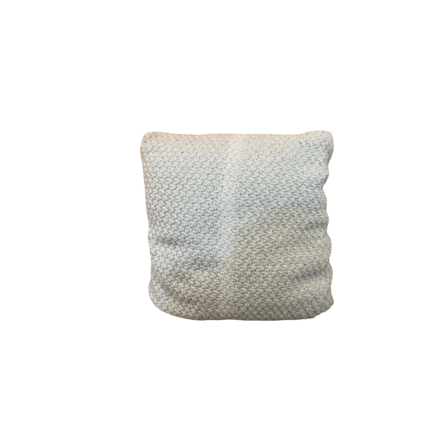 Handmade Crochet Throw Pillow 14" Square With Multicolor Granny Square Pattern & Textured Back