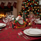 Jolly Santa 5-Piece Christmas Coaster Set With Sleigh Holder