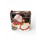 Jolly Santa 5-Piece Christmas Coaster Set With Sleigh Holder