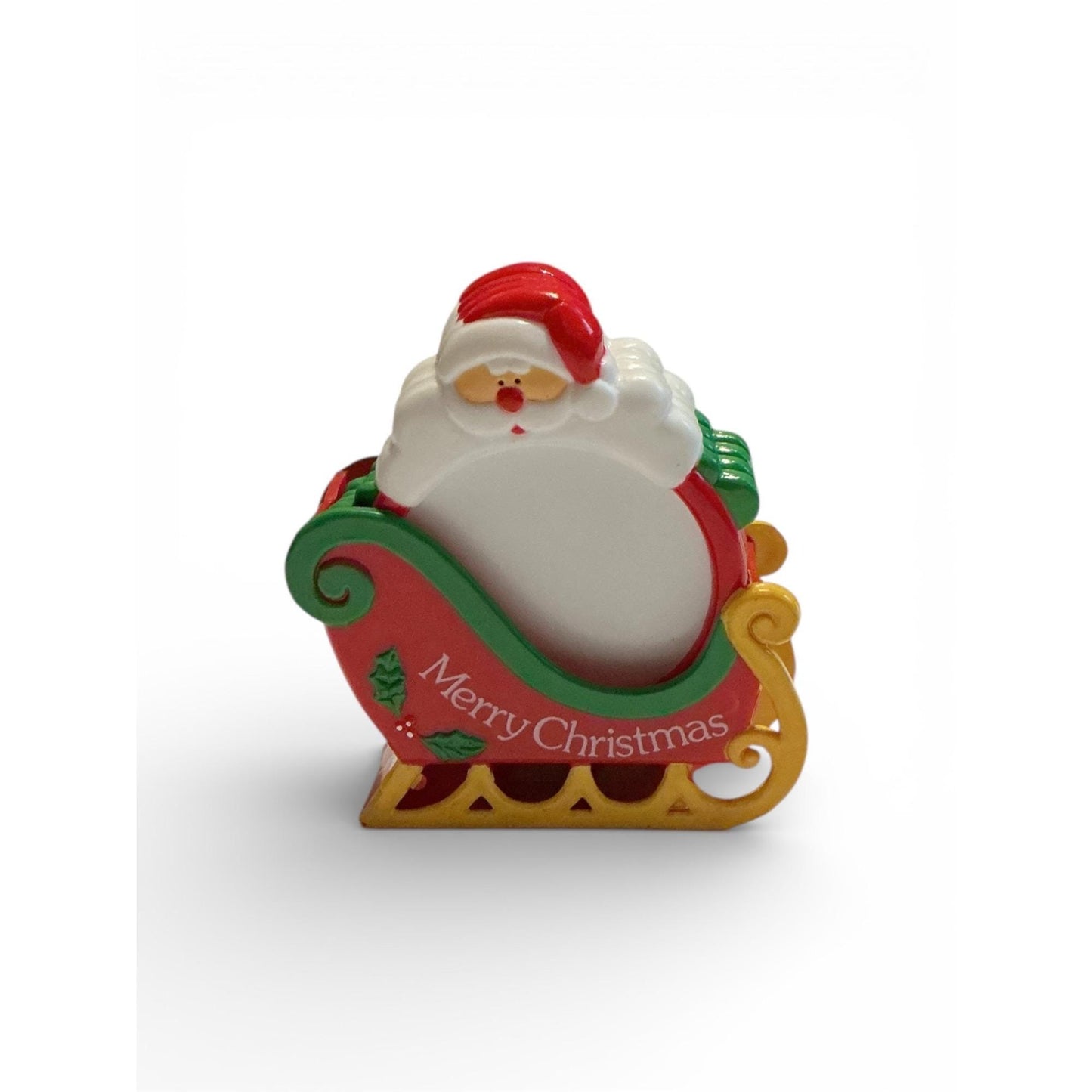 Jolly Santa 5-Piece Christmas Coaster Set With Sleigh Holder