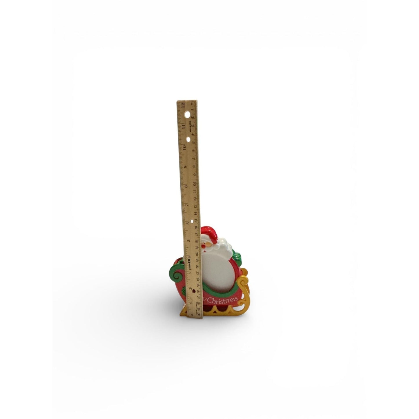 Jolly Santa 5-Piece Christmas Coaster Set With Sleigh Holder