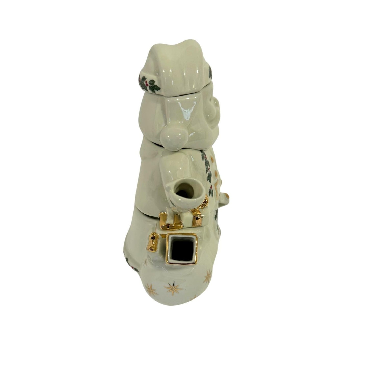 Vintage Madison & Max Holly Collection Santa Stacking Teapot with Sugar  Cream