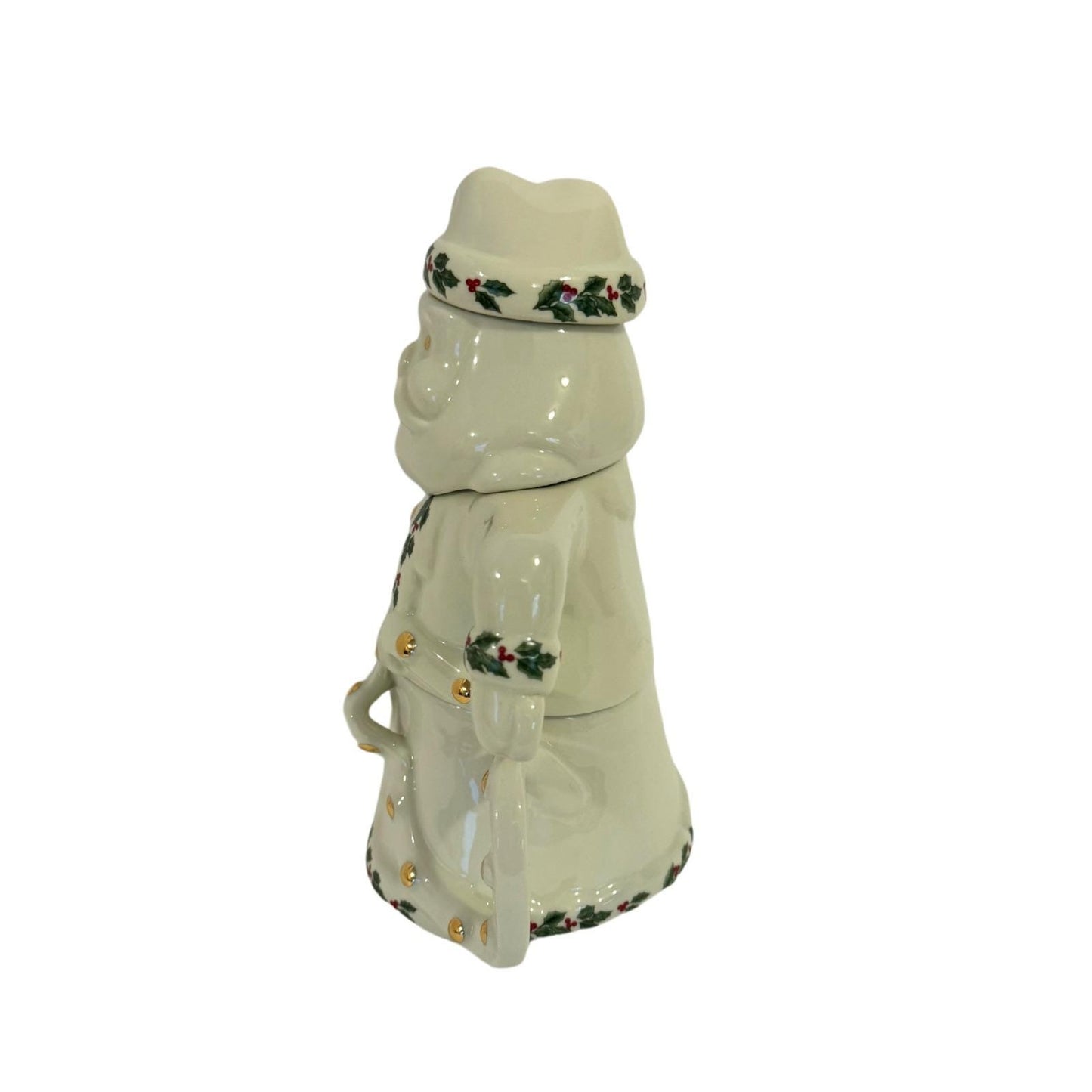 Vintage Madison & Max Holly Collection Santa Stacking Teapot with Sugar  Cream