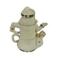 Vintage Madison & Max Holly Collection Santa Stacking Teapot with Sugar  Cream