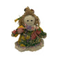 Main Joy Limited Vintage Floral Rag Doll Lace Trim Yarn Hair Weighted 8.5 Inch