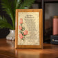 Wooden Friendship Plaque Helen Steiner Rice Poem Rose Art Gift Decor