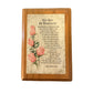 Wooden Friendship Plaque Helen Steiner Rice Poem Rose Art Gift Decor