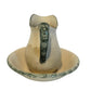 Vintage Ceramic Pitcher with Saucer Plate – Beige with Apple Design