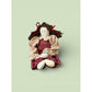 House Of Lloyd 1993 Upsy Daisy Door Knobber Vintage Cloth Rag Doll 16" Burgundy & Cream