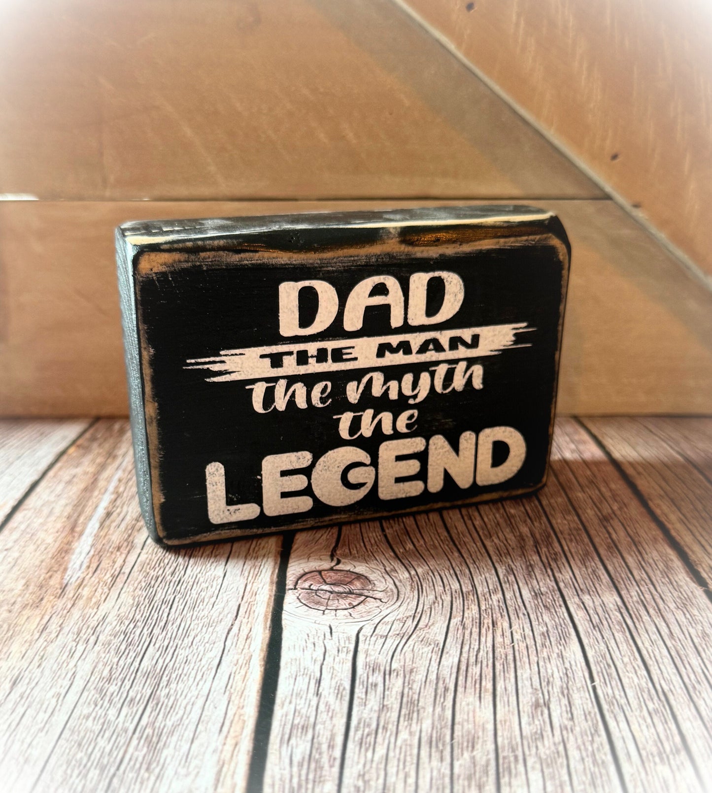 Dad The Man The Myth The Legend - Funny Dad Sign - Gifts For Him - Man Cave Decor - Funny Gifts For Him - Gifts Under 20 - Fathers Day Sign
