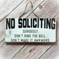 Do Not Disturb Sign - Do Not Ring Doorbell - No Soliciting Signs Funny - Front Door Sign - Front Door Decor - Wooden Porch Sign - Wood Sign