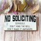 Do Not Disturb Sign - Do Not Ring Doorbell - No Soliciting Signs Funny - Front Door Sign - Front Door Decor - Wooden Porch Sign - Wood Sign