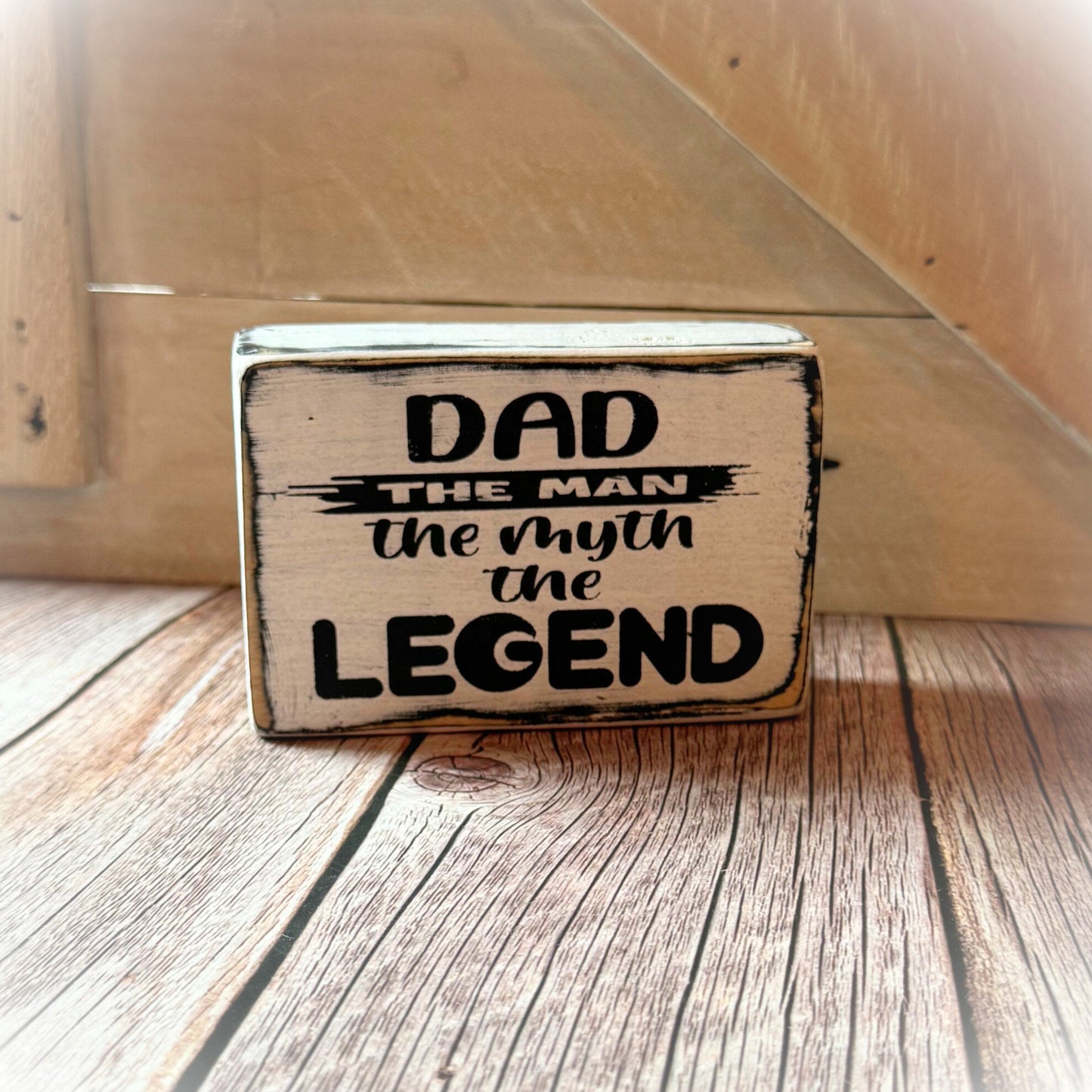 Dad The Man The Myth The Legend - Funny Dad Sign - Gifts For Him - Man Cave Decor - Funny Gifts For Him - Gifts Under 20 - Fathers Day Sign