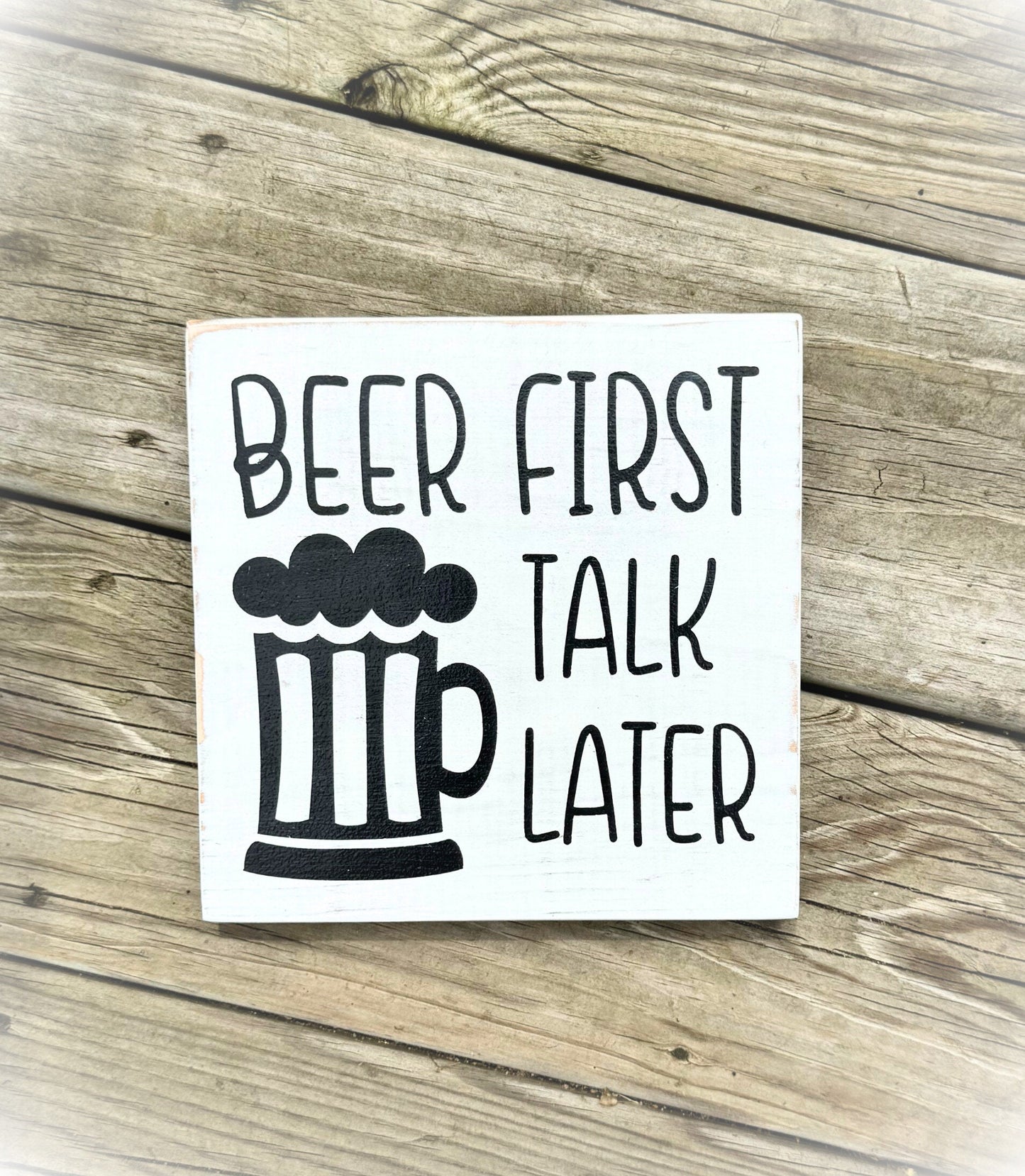 Father's Day Sign - Father's Day Gift - Man Cave Decor - Funny Beer Sign - Funny Bar Decor - Handmade Wooden Sign - Gifts For Him Under 20