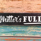 Funny Bathroom Sign – Rustic Hand-Painted Wood Decor, Customizable